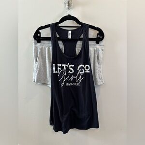 3 Piece PJ Set Nashville Tank Top and Shorts